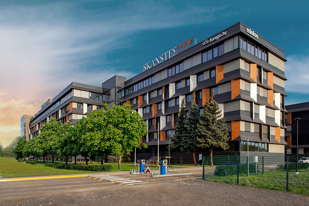 Skanstes City ēkas foto