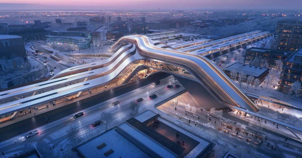 Rail Baltica objekta vizualizācija 