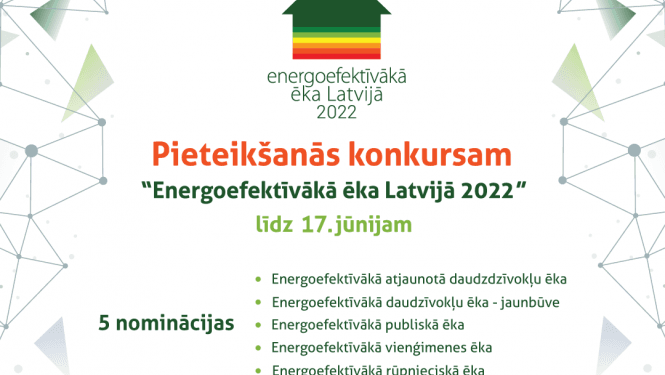 Konkursa “Energoefektīvākā ēka Latvijā 2022” vizualizācija