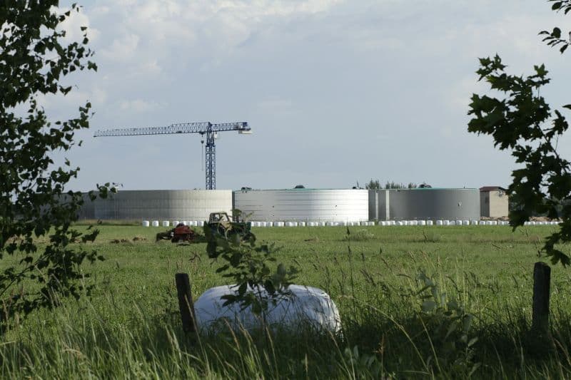 Biogāzes ražotnes infrastruktūras foto