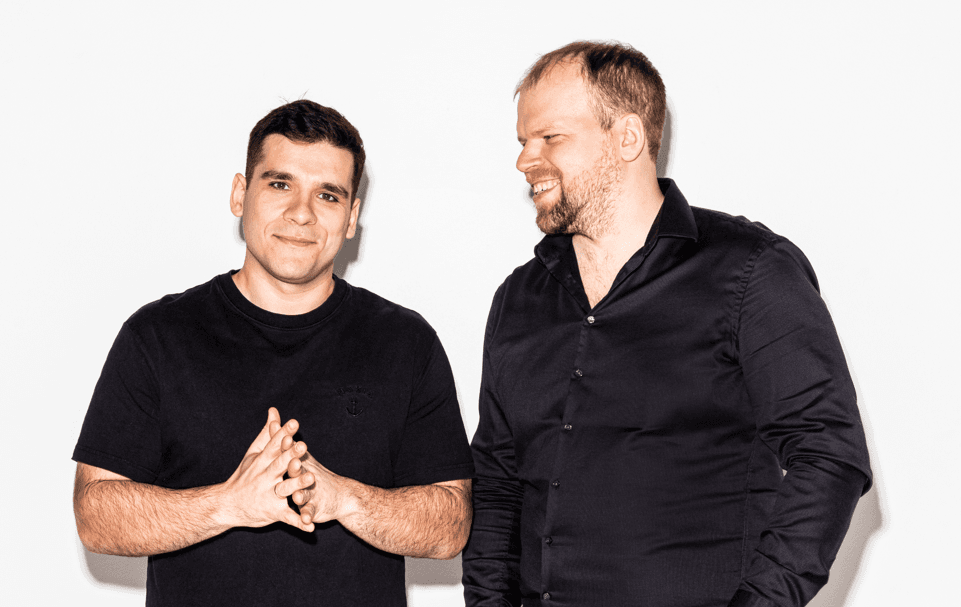 Sorsera dibinātāju Georga Vardanjana un Rūdolfa Kreicberga foto