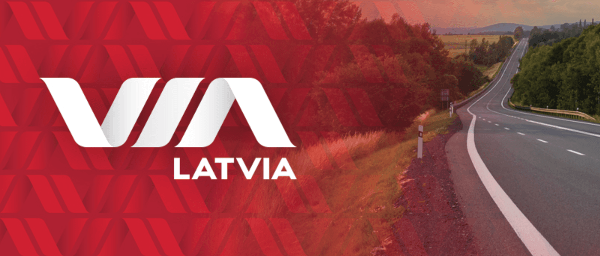 VIA Latvia logo vizualizācija