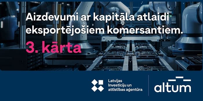 Aizdevumi ar kapitāla atlaidi eksportējošiem komersantiem. 3. kārta