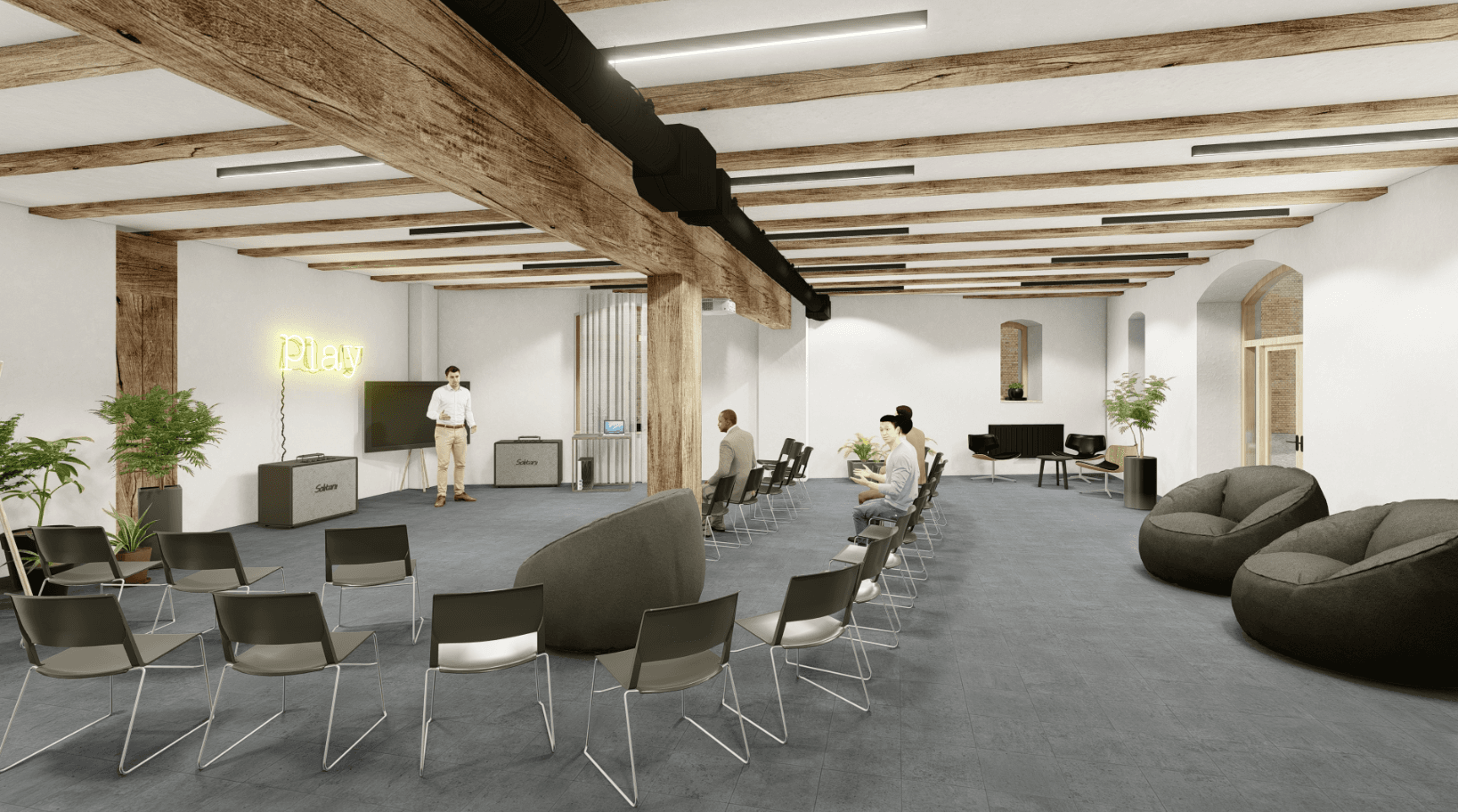 Startup House Riga interjera foto