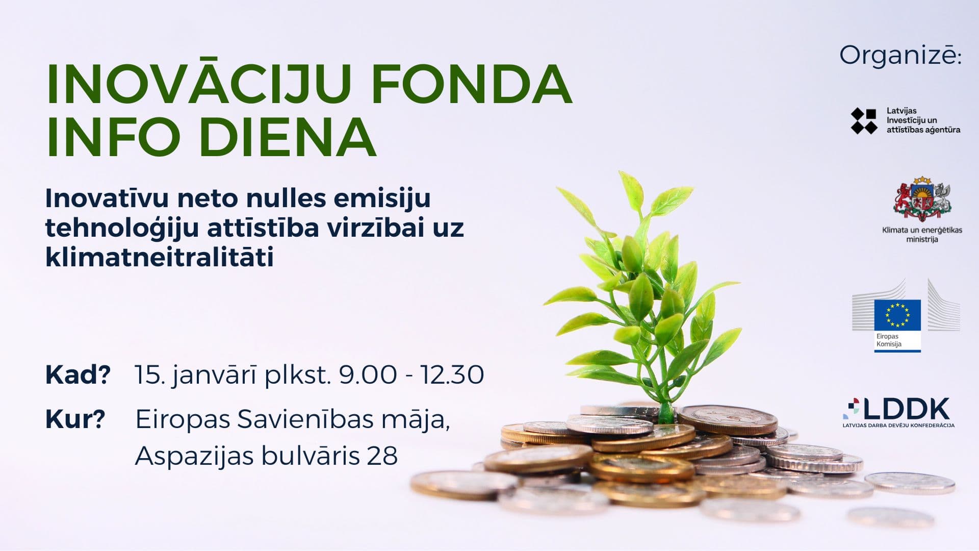 Informācijas diena par Inovāciju fondu 