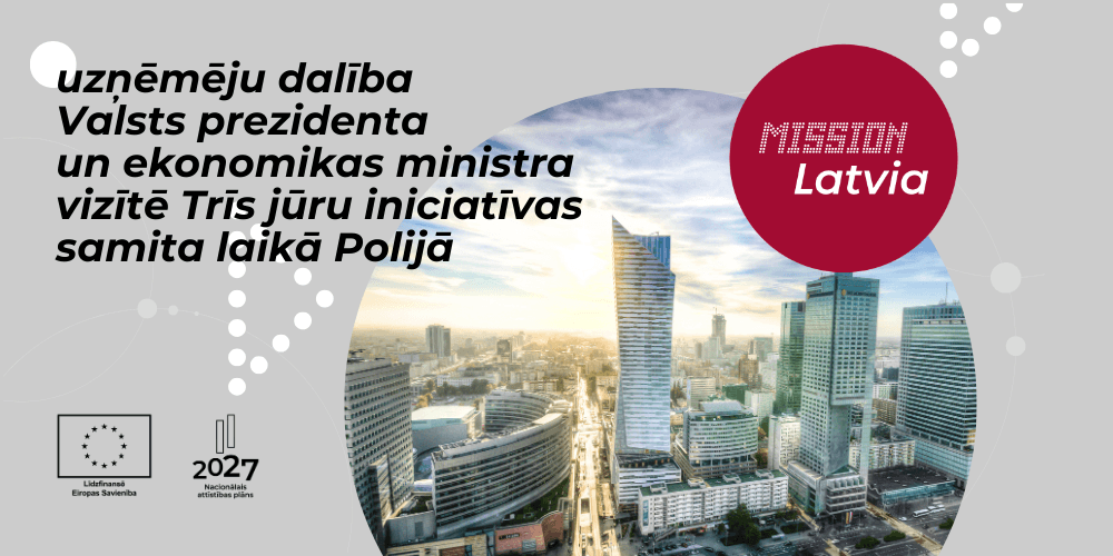 Uzņēmēju dalība Trīs jūru iniciatīvas samitā Polijā