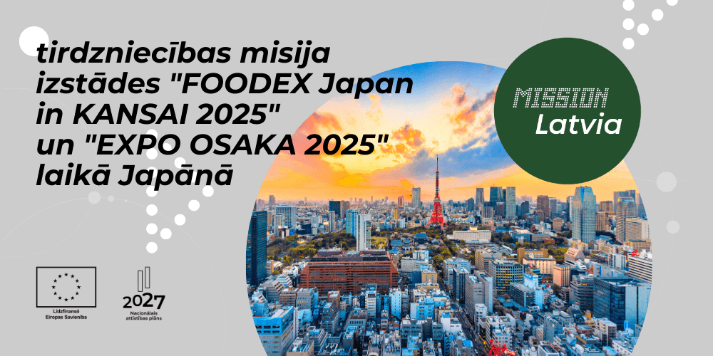 Tirdzniecības misija izstādes Foodex laikā Japānā