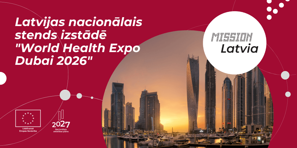 Nacionālais stends starptautiskajā izstādē “World Health Expo Dubai 2026" Nacionālais stends starptautiskajā izstādē “World Health Expo Dubai 2026"