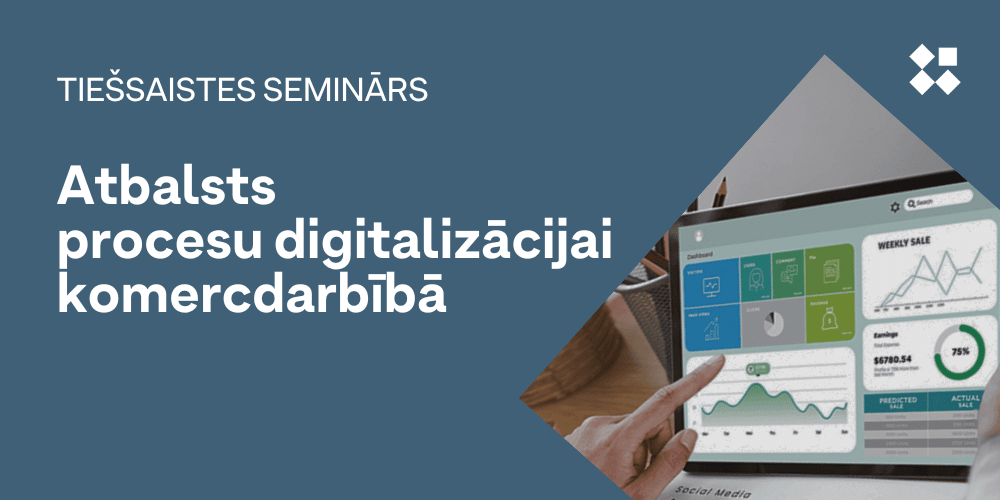 Atbalsts procesu digitalizācijai komercdarbībā