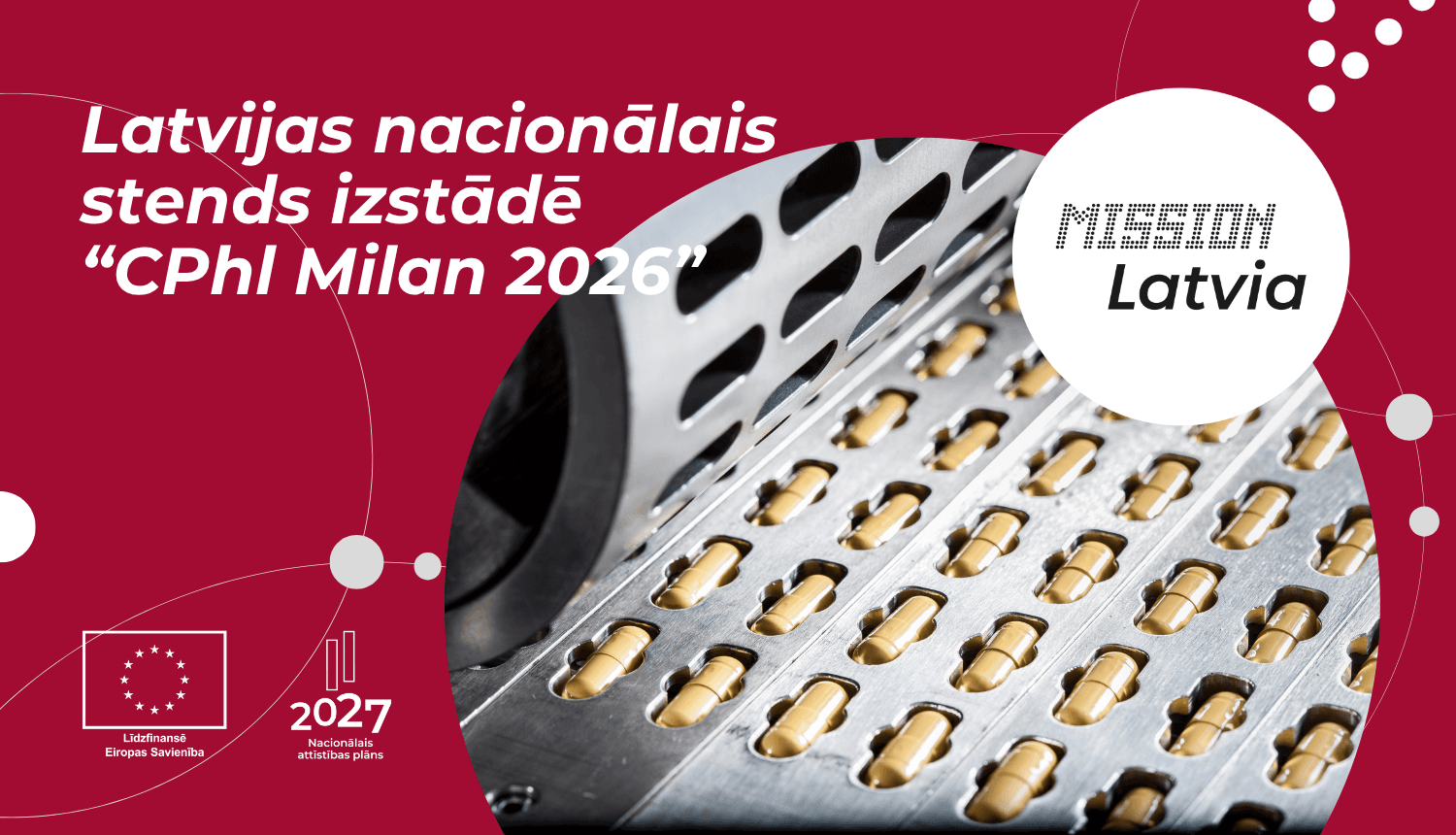 Latvijas nacionālais stends izstādē “CPhl Milan 2026" Itālijā