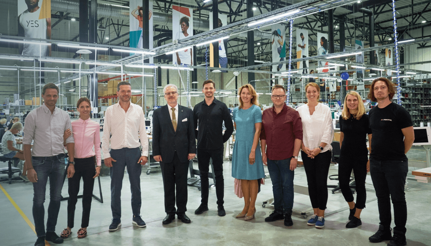 Valsts prezidents: “Printful” ir ļoti produktīvs un globāls uzņēmums