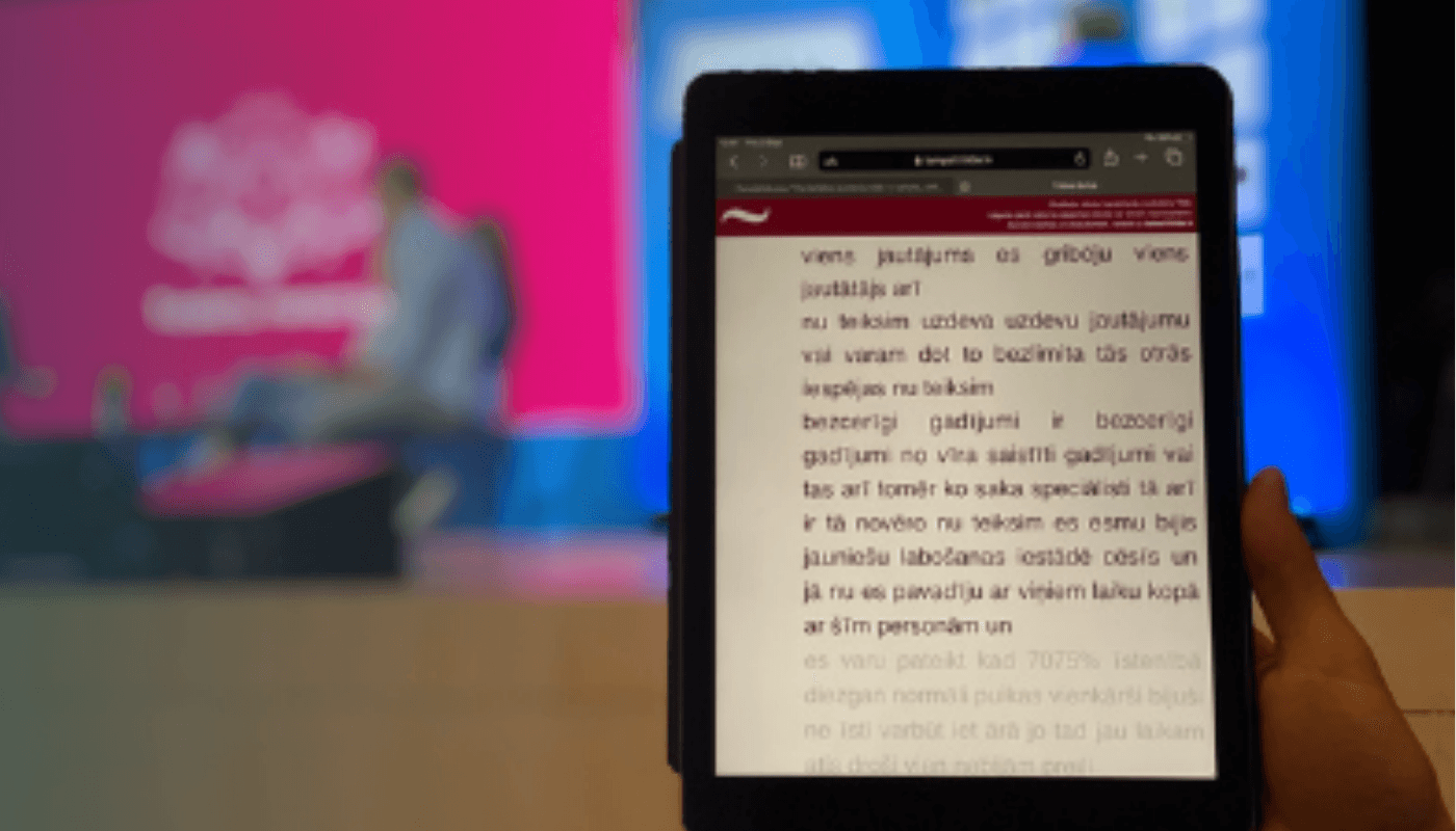 Ar "Tildes" tehnoloģiju sarunu festivāla "LAMPA" saturs būs pieejams arī iedzīvotājiem ar dzirdes traucējumiem