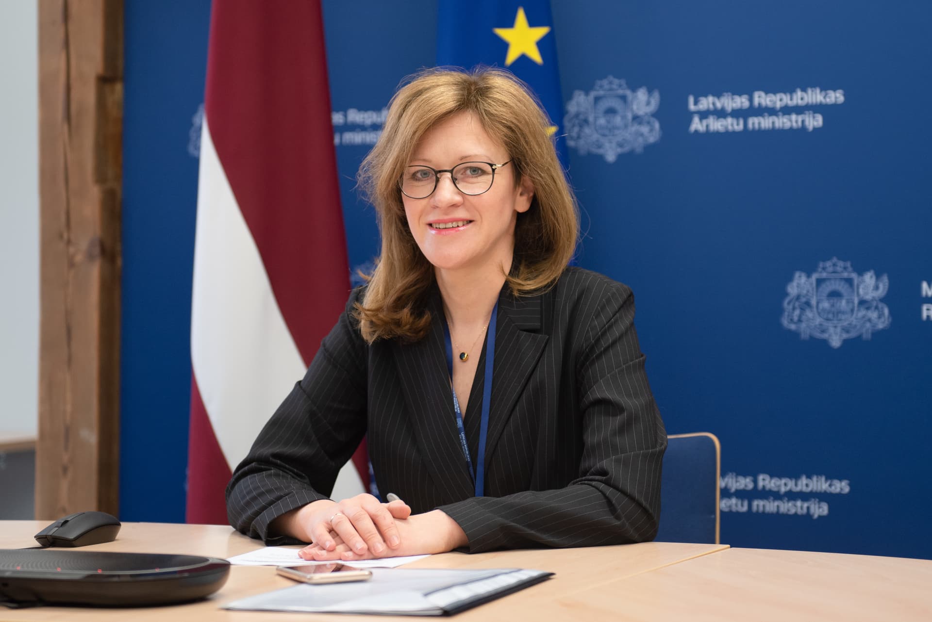 Ārlietu ministrijas parlamentārā sekretāre Zanda Kalniņa-Lukaševica.