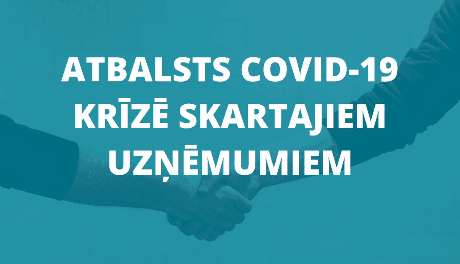 Covid-19 krīzes atbalsta programmas vizualizācija