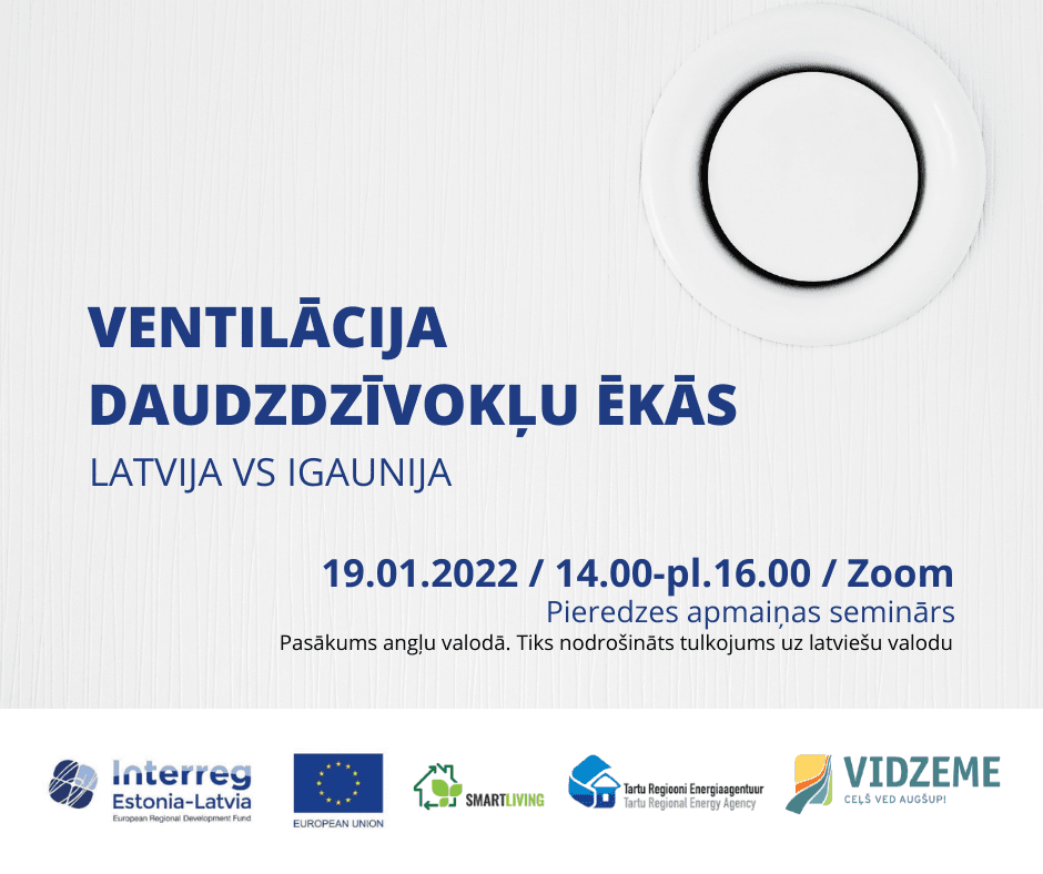 Starptautisks vebinārs par daudzdzīvokļu ēku ventilācijas sistēmām un pieejamo atbalstu to ierīkošanai