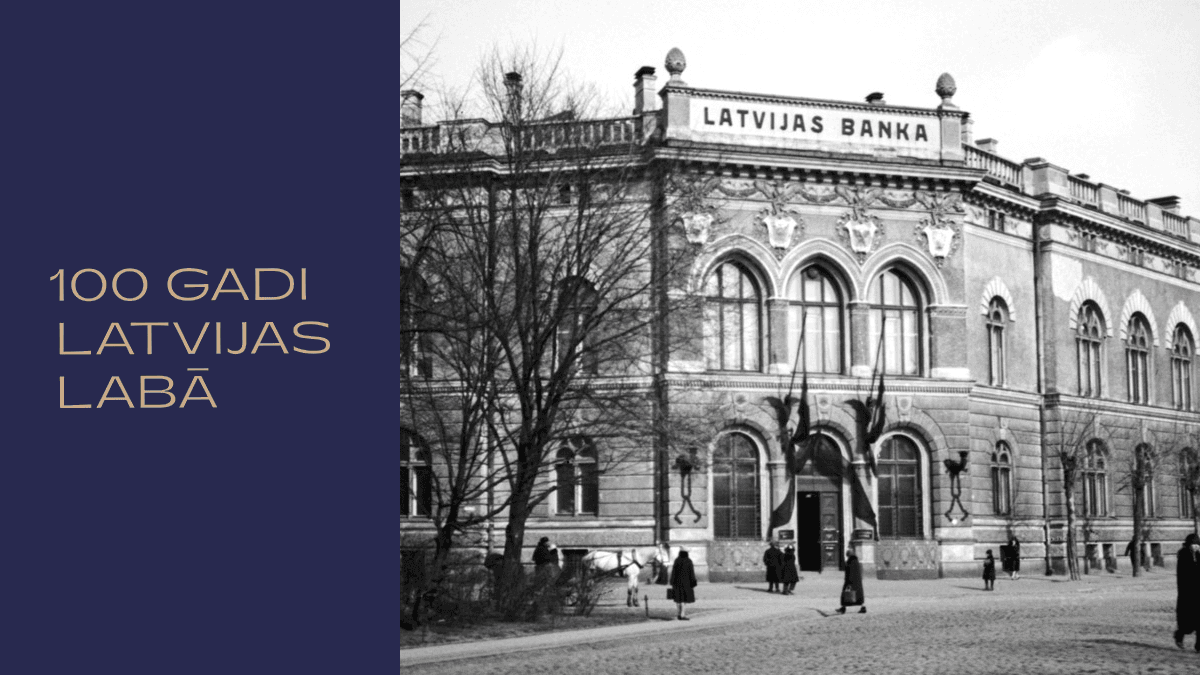 Latvijas Bankai 100 vizualizācija