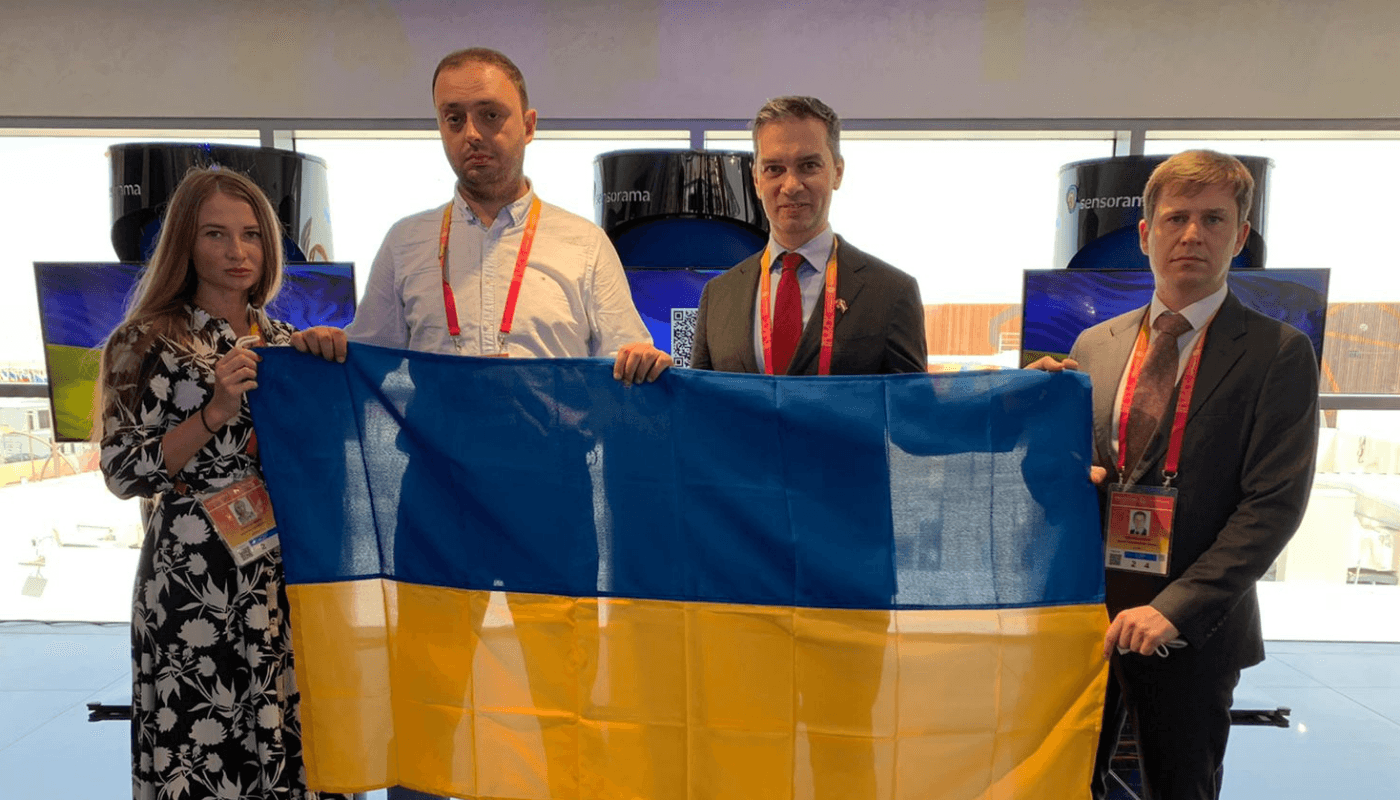 LIAA pārstāvji pauž solidaritāti Ukrainai