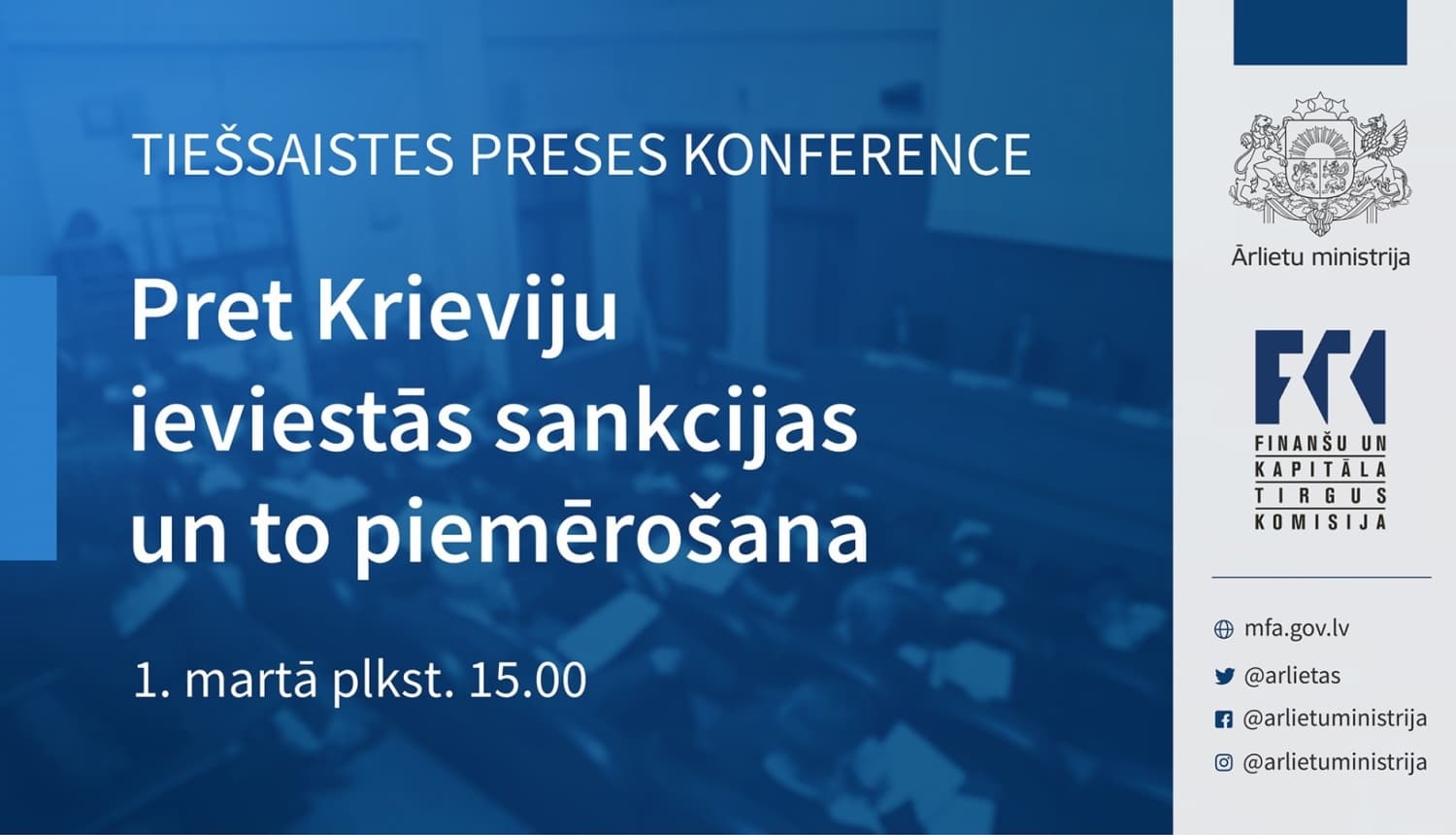 Pret Krieviju ieviestās sankcijas un to piemērošana