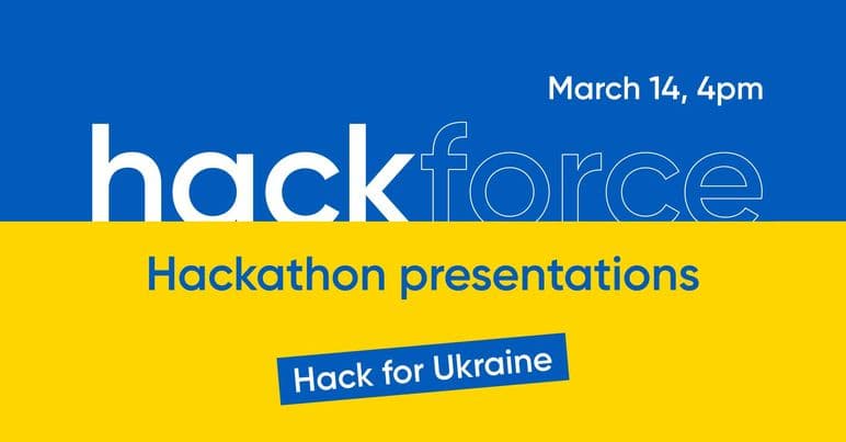 Ukrainas atbalsta hakatona vizualizācija