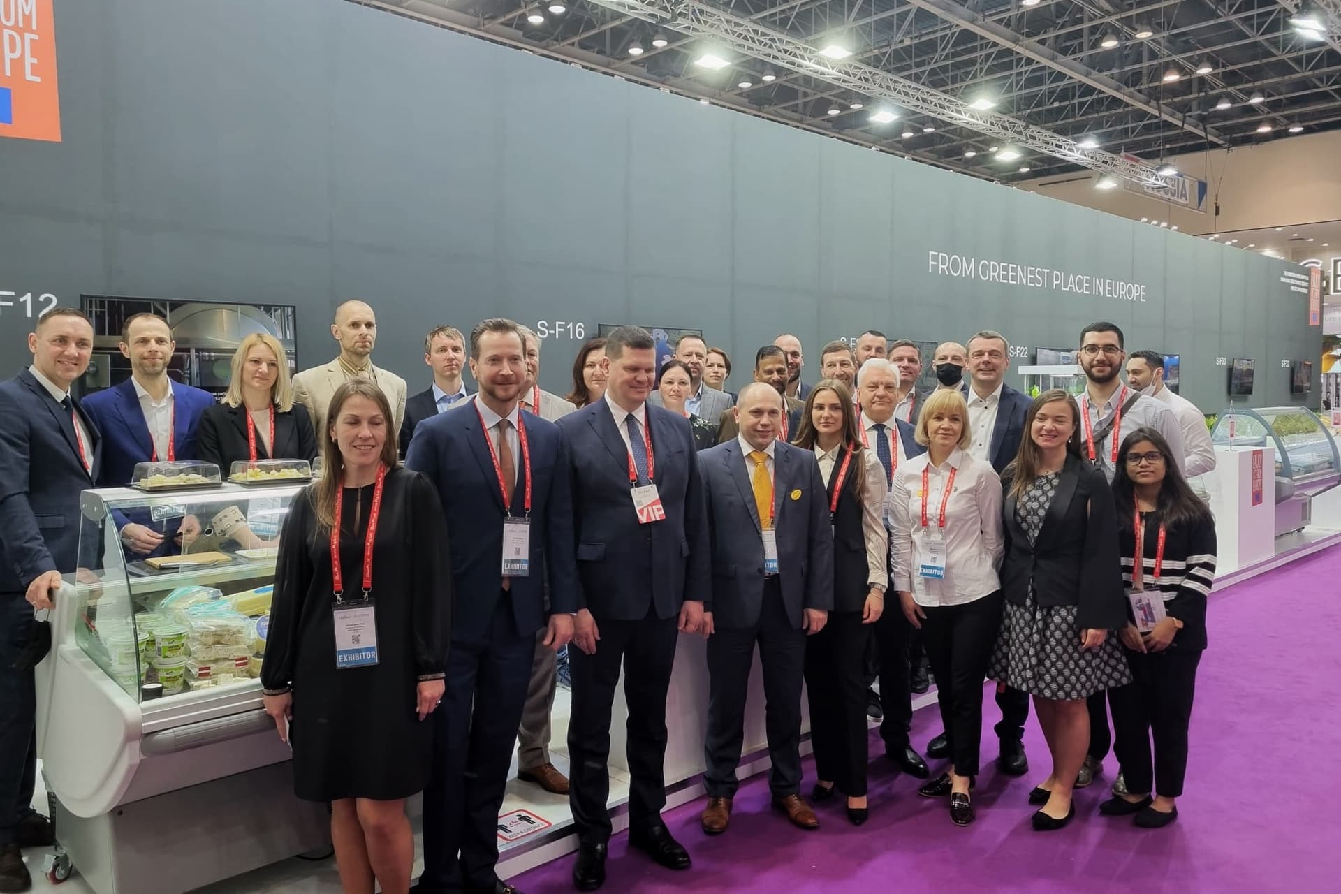 Latvijas pārtikas uzņēmumu dalībnieki Gulfood izstādē