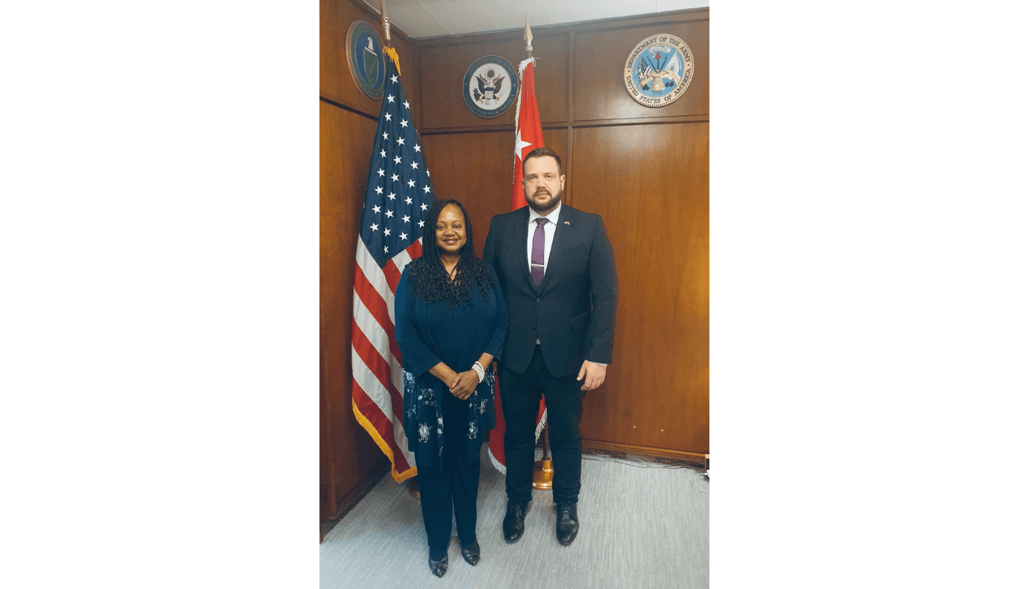 Bonijas Dženkinsas un Jāņa Vitenberga foto