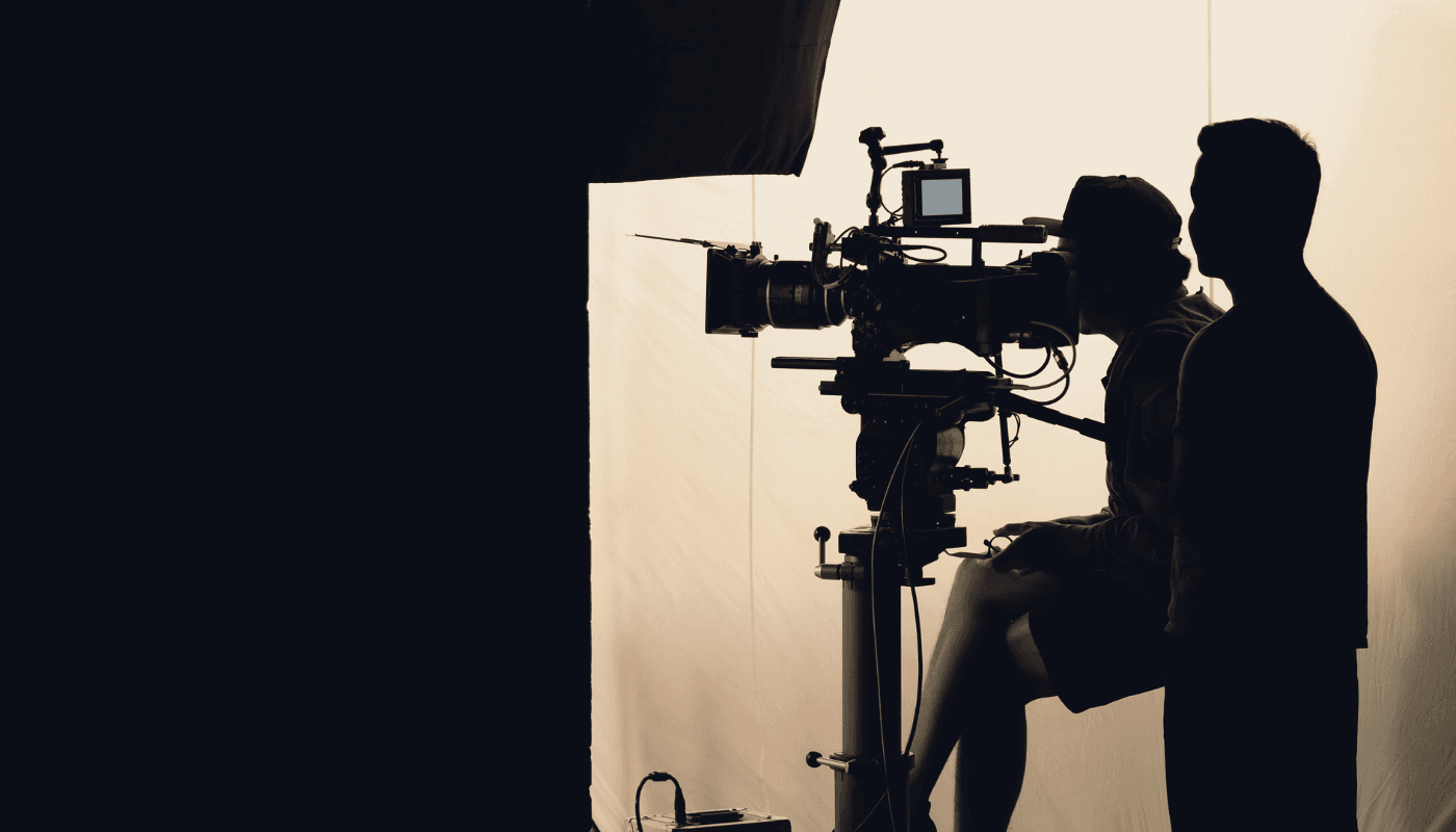 Filmu uzņemšanas procesa foto