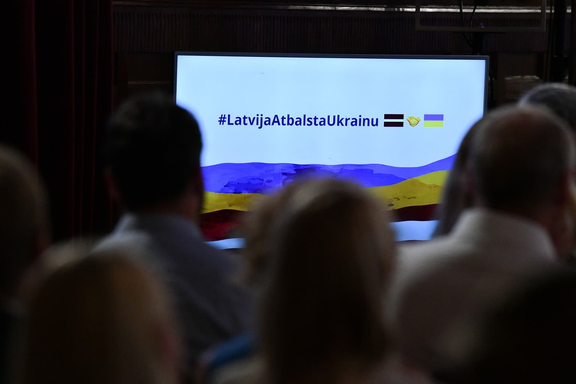 Ukrainas atbalsta pasākuma foto