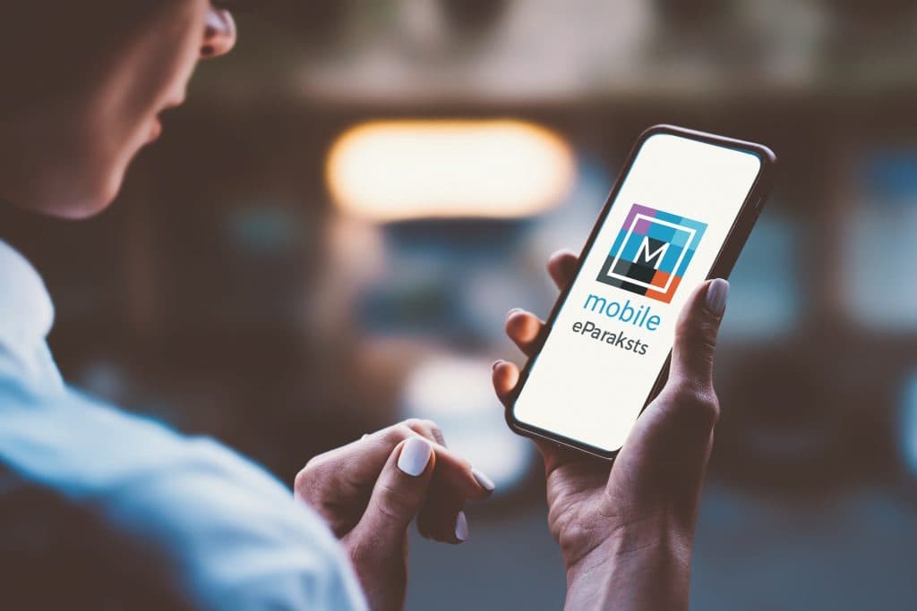 E-paraksts mobilās aplikācijas vizualizācijas foto