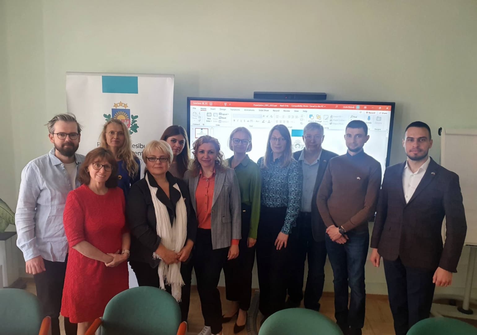 Ukraiņu delegācijas foto