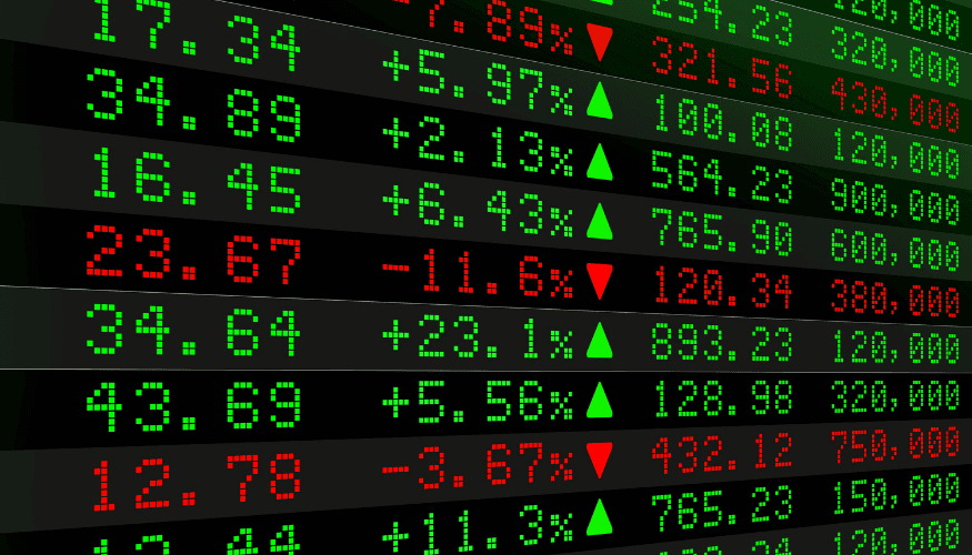 Biržas datu vizualizācija Ilustratīvs attēls