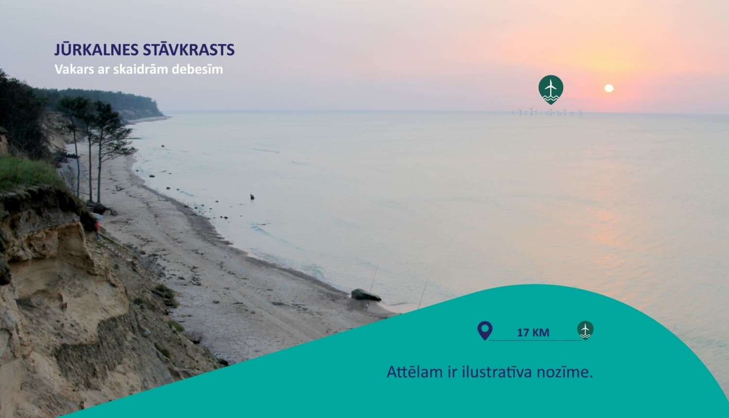 ELWIND vēja parka ilustrācija Ilustratīvs attēls