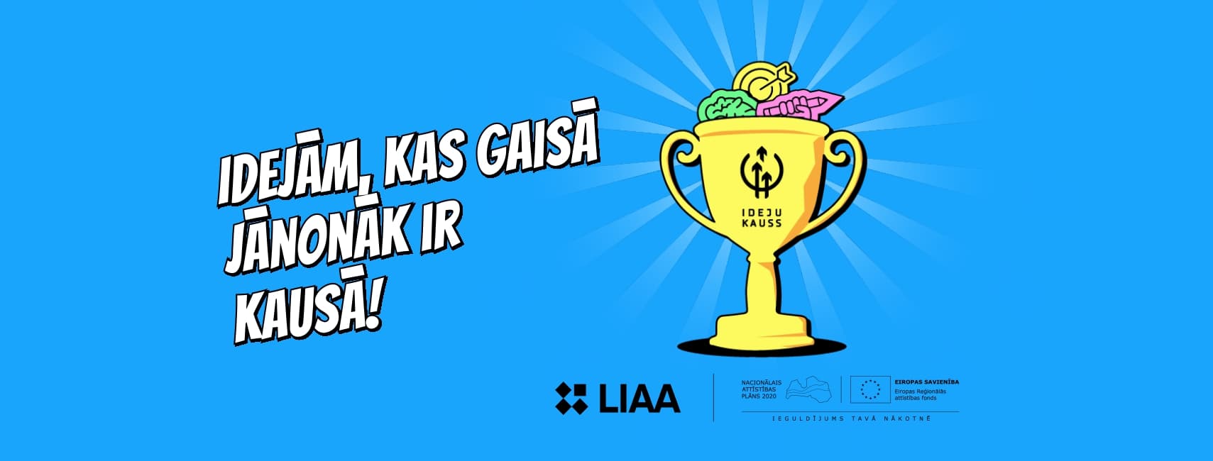 Konkursa "Ideju kauss" 2023 vizualizācija pasākuma vizualizācija