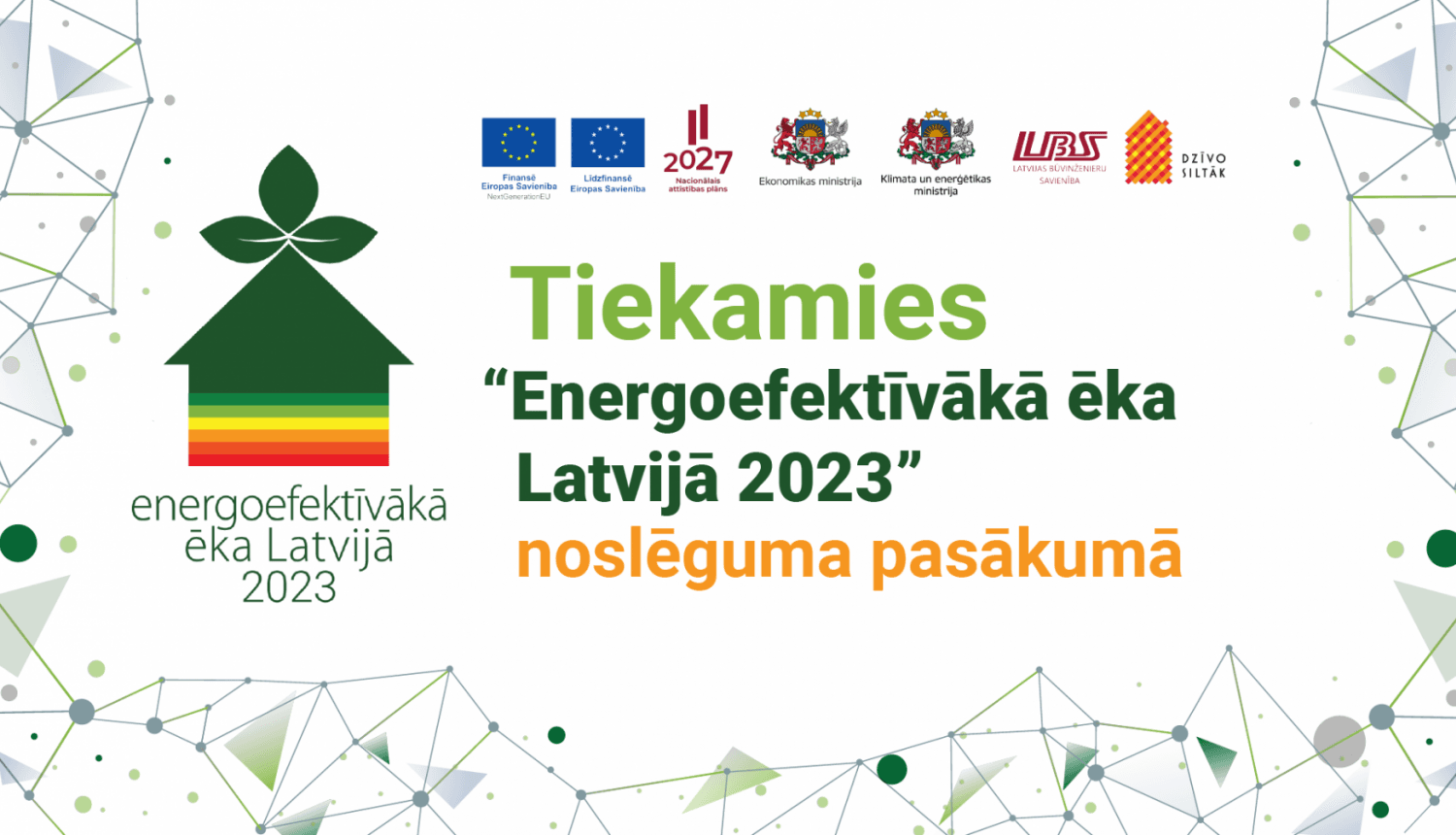 Ilustratīvs attēls: konkurss “Energoefektīvākā ēka Latvijā 2023” Konkursa vizualizācija