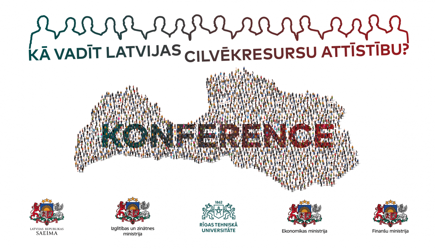 Ilustratīvs attēls: konference Kā vadīt Latvijas cilvēkresursu attīstību? pasākuma vizualizācija