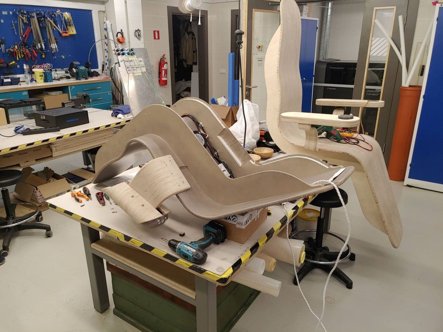 Publicitātes foto: RTU Taktilā skaņas krēsla foto