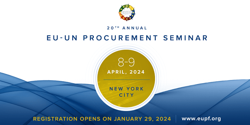Attēls: EUPF Semināri uzņēmējiem par iespējām piedalīties ANO iepirkumu konkursos