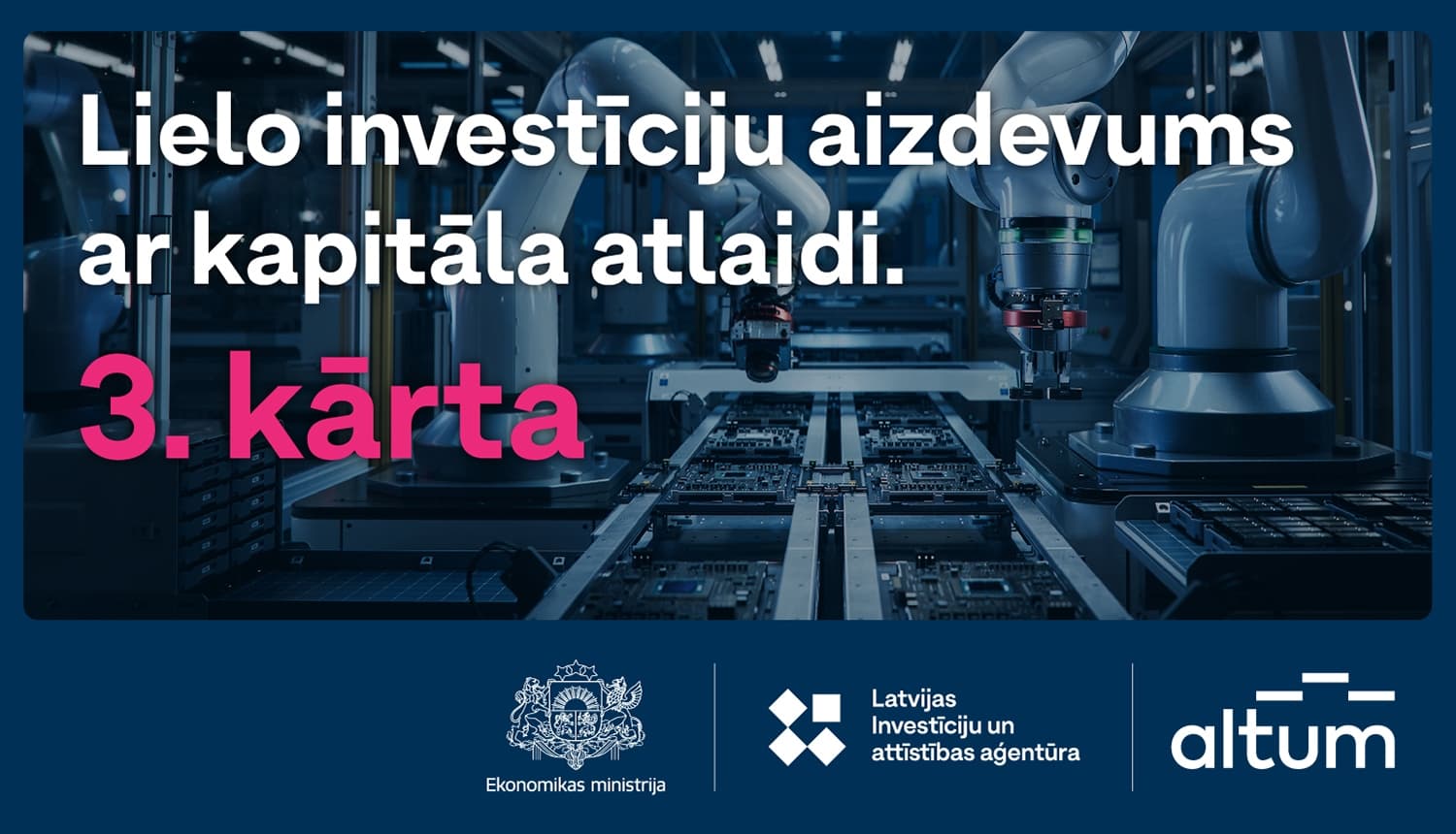 Attēls: LIAA “Lielo investīciju aizdevums ar kapitāla atlaidi, 3. kārta”.