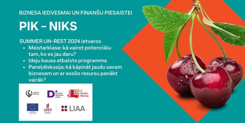 PIK-NIKS biznesa iedvesmai un finanšu piesaistei (Liepājā) PIK-NIKS biznesa iedvesmai un finanšu piesaistei (Liepājā)