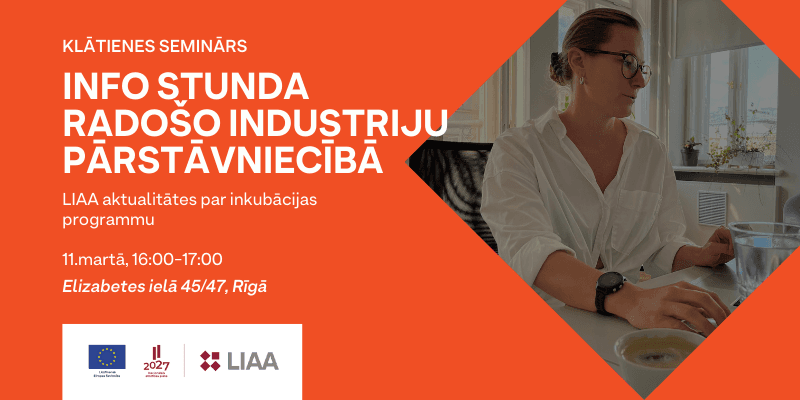 Info stunda Radošo industriju pārstāvniecībā Info stunda Radošo industriju pārstāvniecībā