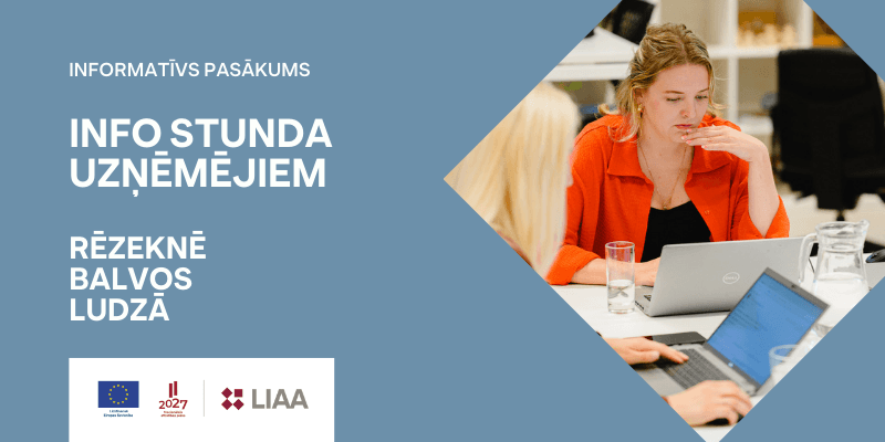 Info stunda uzņēmējiem Rēzeknē, Balvos, Ludzā