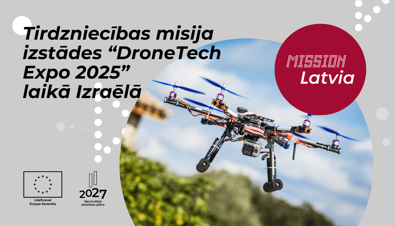 Tirdzniecības misija izstādes “DroneTech Expo 2025” laikā Izraēlā