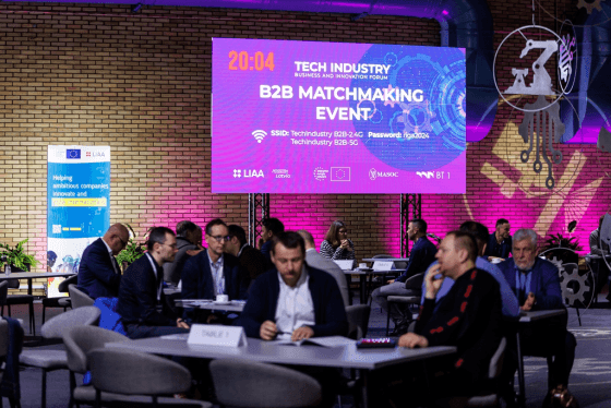 Latvijas ražotāju un ārvalstu iepircēju B2B kontaktbirža izstādes “Tech Industry 2025” laikā