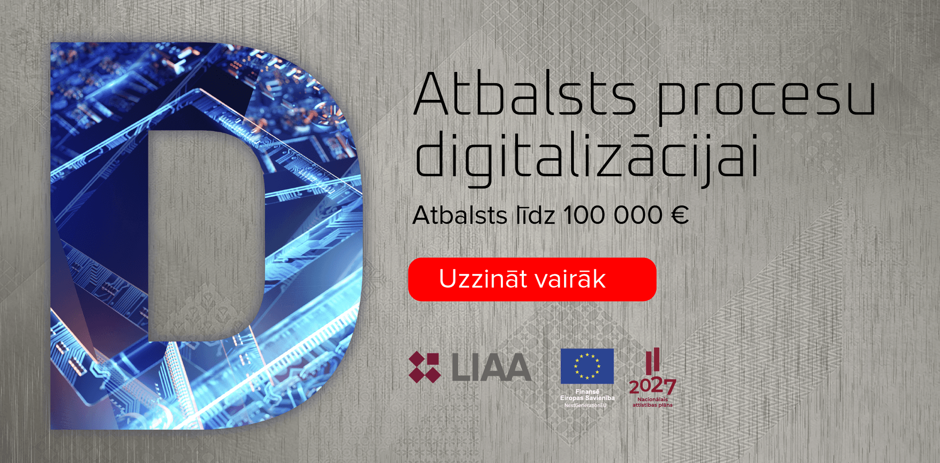 Atbalsta programmas vizualizācija