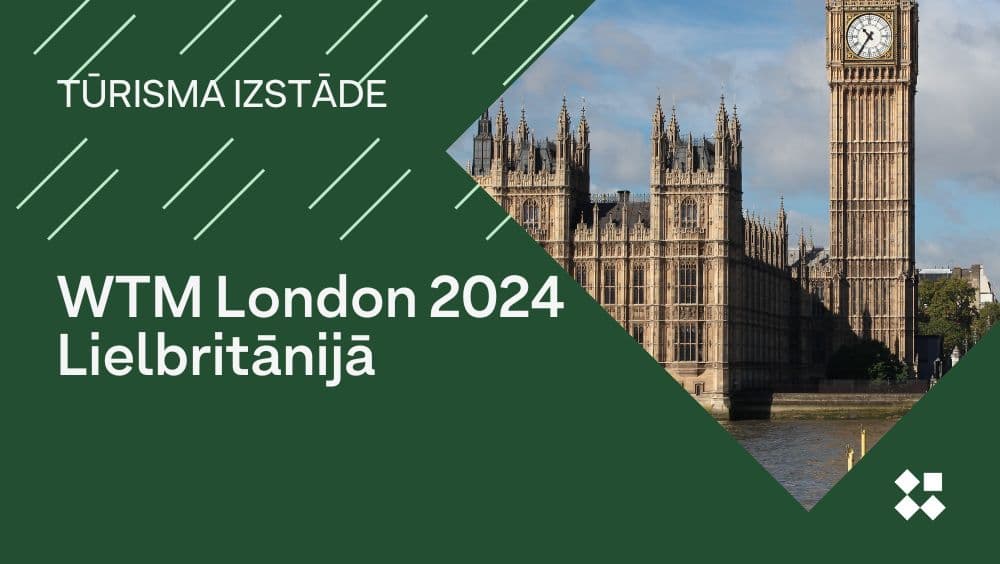 Latvijas kopstends izstādē "WTM London 2024" Londonā Vizuāls materiāls