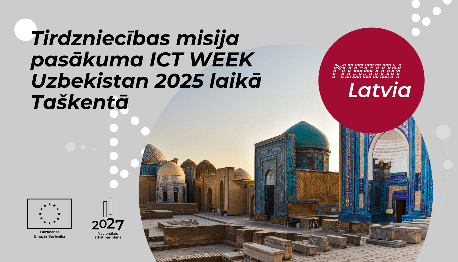 Tirdzniecības misija pasākuma ICT WEEK Uzbekistan 2025 laikā Taškentā