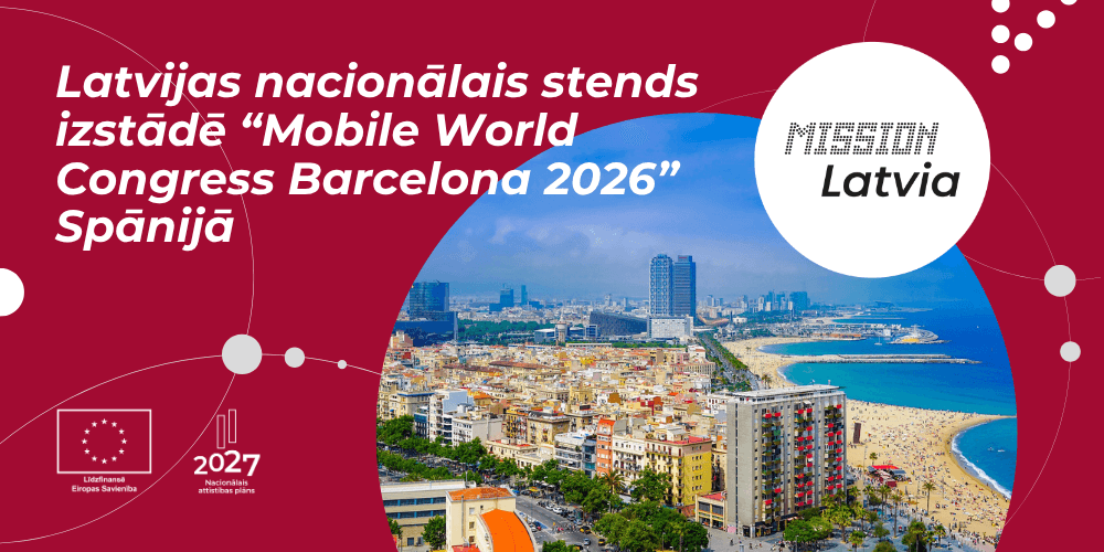Latvijas nacionālais stends izstādē “Mobile World Congress Barcelona 2026” Barselonā