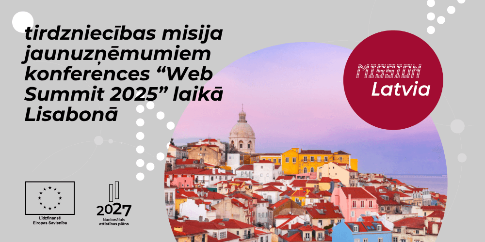 Tirdzniecības misija jaunuzņēmumiem konferences “Web Summit 2025” ietvaros Portugālē