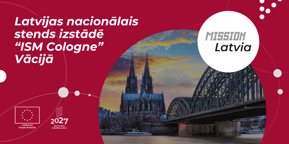 Latvijas nacionālais stends izstādē “ISM Cologne”