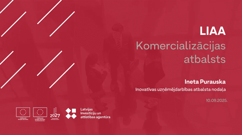 Tiešsaistes seminārs "Komercializācijas atbalsts"