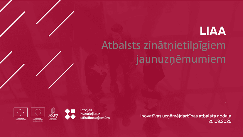 Seminārs par atbalstu zinātņietilpīgiem jaunuzņēmumiem